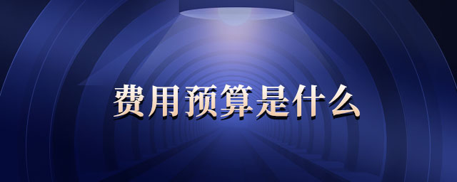 費用預算是什么