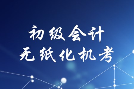 2020年初級(jí)會(huì)計(jì)考試是上機(jī)考試嗎？