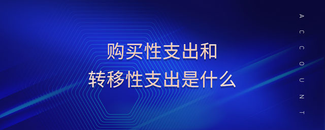 購(gòu)買性支出和轉(zhuǎn)移性支出是什么