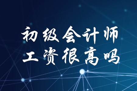 初級會計師的工資很高嗎？
