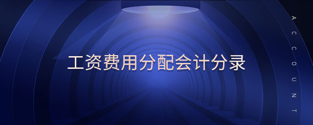 工資費(fèi)用分配會(huì)計(jì)分錄