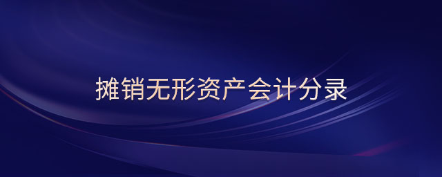 攤銷無形資產會計分錄 攤銷無形資產會計分錄