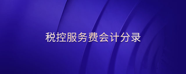 稅控服務(wù)費(fèi)會(huì)計(jì)分錄