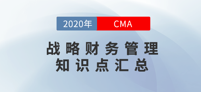 2020年CMA《戰(zhàn)略財務(wù)管理》科目知識點匯總