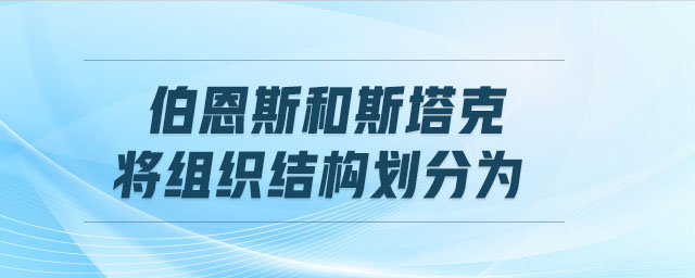 伯恩斯和斯塔克將組織結(jié)構(gòu)劃分為