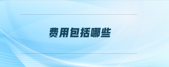 費(fèi)用包括哪些 費(fèi)用包括哪些