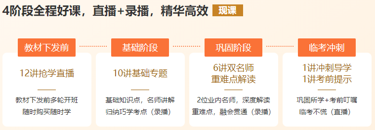 四階段直播錄播中級會計(jì)好課