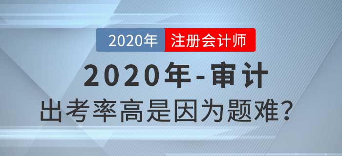 聽說審計出考率很高，題目真的有那么難嗎？