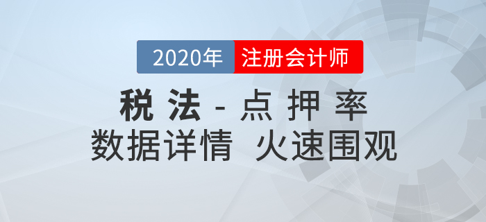 2020年注會《稅法》東奧名師點(diǎn)押詳情速覽！
