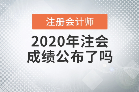 2020年注會成績公布了嗎？