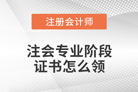 注會專業(yè)階段證書怎么領(lǐng)