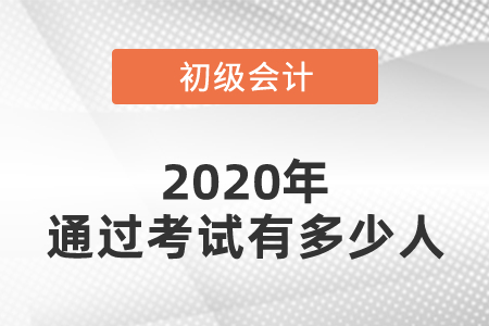 2020年全國(guó)通過(guò)初級(jí)會(huì)計(jì)考試有多少人