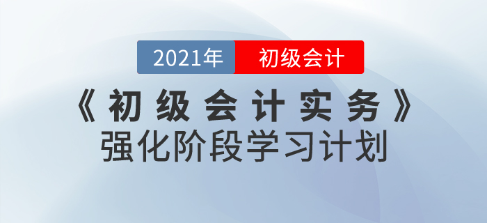 2021年《初級(jí)會(huì)計(jì)實(shí)務(wù)》強(qiáng)化階段學(xué)習(xí)計(jì)劃，掌握重點(diǎn)就是現(xiàn)在！