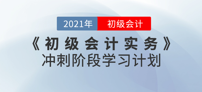 2021年《初級會計實務》沖刺階段學習計劃