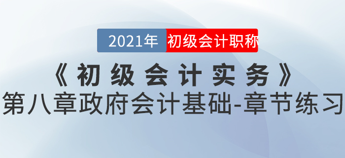 2021年《初級會計實(shí)務(wù)》第八章政府會計基礎(chǔ)-章節(jié)練習(xí) 2021年《初級會計實(shí)務(wù)》第八章政府會計基礎(chǔ)-章節(jié)練習(xí)