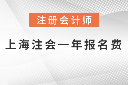 上海市金山區(qū)2021年注會(huì)一科報(bào)名費(fèi)多少錢？