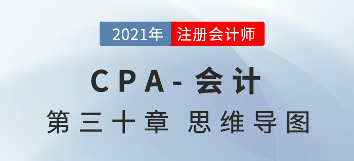 2021年CPA《會(huì)計(jì)》第三十章思維導(dǎo)圖 2021年CPA《會(huì)計(jì)》第三十章思維導(dǎo)圖