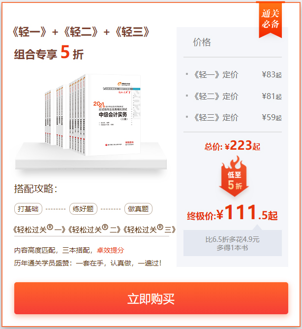 中級會計(jì)組合購買