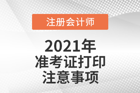 注冊(cè)會(huì)計(jì)師準(zhǔn)考證打印注意事項(xiàng)