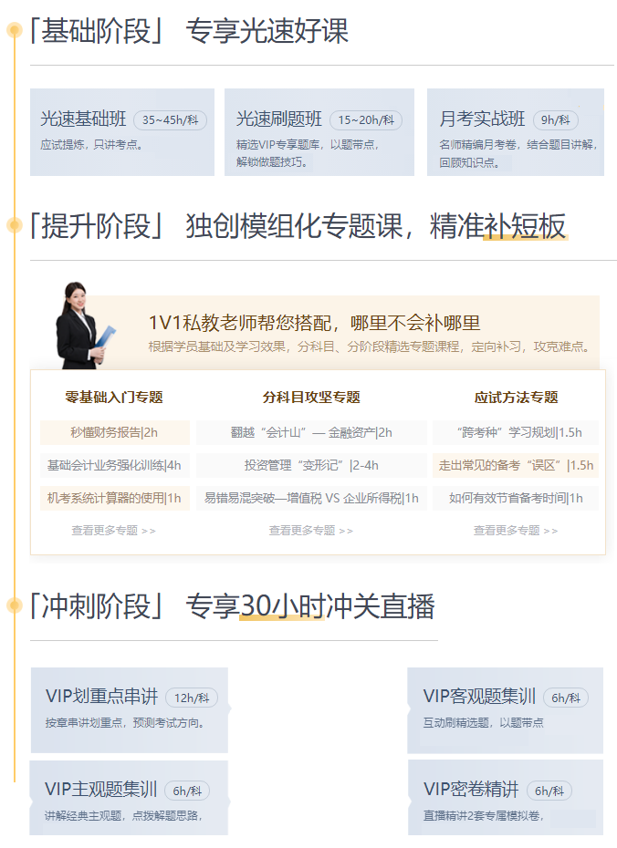 東奧2022考季中級會計VIP專屬課程