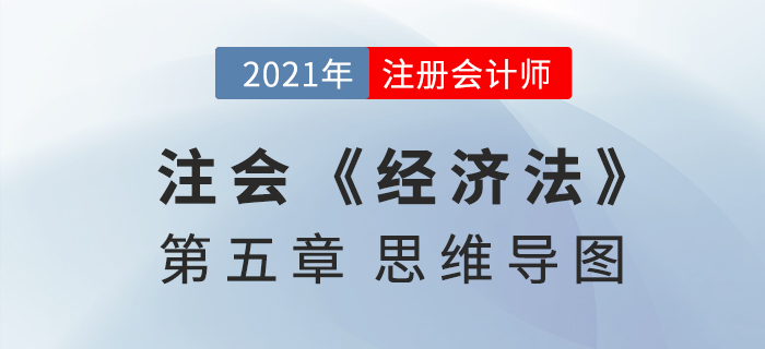 2021年CPA《經(jīng)濟法》第五章思維導圖