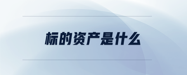 標(biāo)的資產(chǎn)是什么