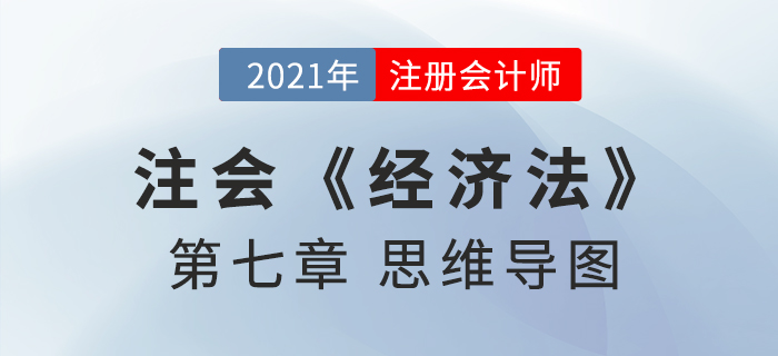 2021年CPA《經(jīng)濟法》第七章思維導圖 2021年CPA《經(jīng)濟法》第七章思維導圖