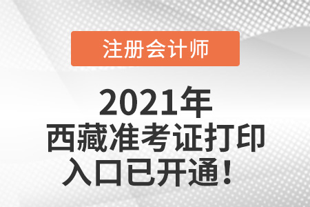 2021年西藏自治區(qū)昌都CPA準考證打印入口已開通