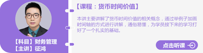 征鴻老師貨幣時間價值免費試聽