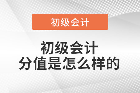 初級(jí)會(huì)計(jì)分值是怎么樣的