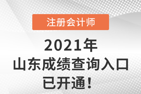 山東省棗莊2021年注冊(cè)會(huì)計(jì)師考試成績(jī)查詢系統(tǒng)已開(kāi)通