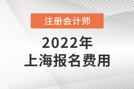 2022年上海市松江區(qū)注冊(cè)會(huì)計(jì)師報(bào)名費(fèi)用是多少
