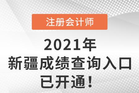 新疆2021年注會考試成績查詢?nèi)肟谝验_通