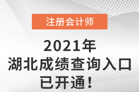 湖北省隨州2021年cpa成績(jī)查詢?nèi)肟谝验_(kāi)通