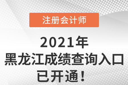 黑龍江省大興安嶺2021年注冊會計師成績查詢系統(tǒng)已開放