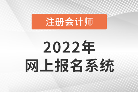 2022年注冊(cè)會(huì)計(jì)師網(wǎng)上報(bào)名系統(tǒng)是什么？