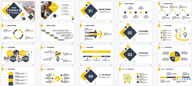 年終總結PPT模板