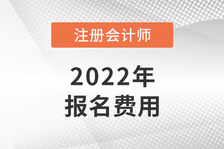 上海市奉賢區(qū)2022年注冊會計師報考費用多少錢？