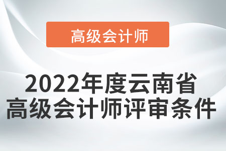 2022年度云南省高級(jí)會(huì)計(jì)師評(píng)審條件