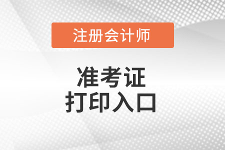 遼寧cpa準(zhǔn)考證打印入口在哪里?