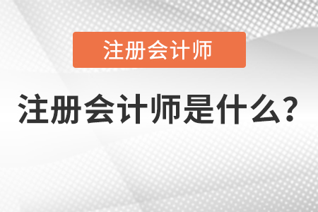 了解什么是注冊(cè)會(huì)計(jì)師?