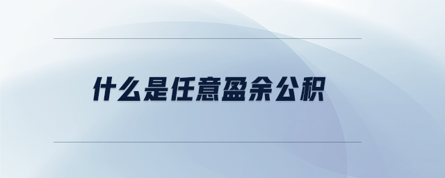 什么是任意盈余公積 什么是任意盈余公積