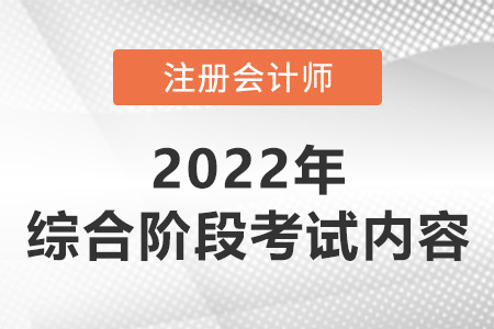 2022年注冊(cè)會(huì)計(jì)師綜合階段考試考什么？