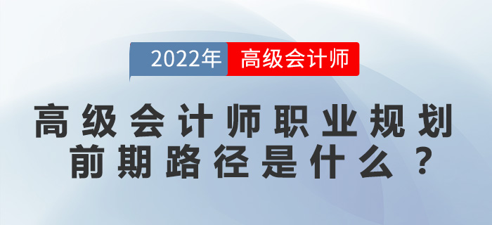 高級會計(jì)師職業(yè)規(guī)劃前期路徑是什么？
