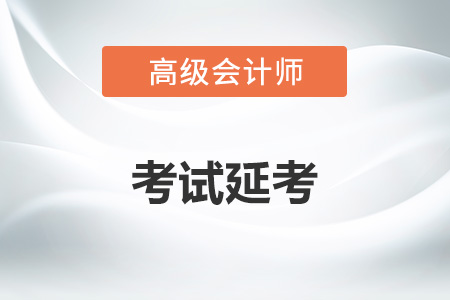 高級會計考試延期有什么具體安排？