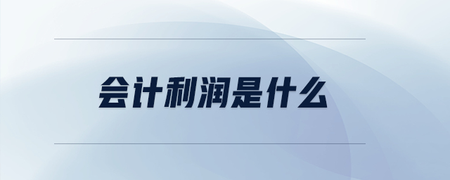 會(huì)計(jì)利潤(rùn)是什么