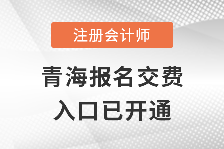 2022年青海注會報(bào)名交費(fèi)入口已開啟！快來了解