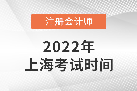 上海cpa考試日期2022年