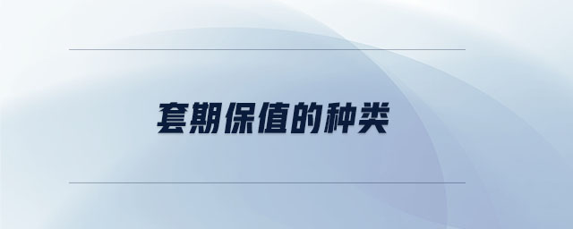 套期保值的種類