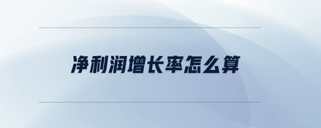凈利潤(rùn)增長(zhǎng)率怎么算 凈利潤(rùn)增長(zhǎng)率怎么算
